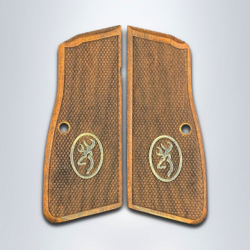 Browning MK3 Wooden (Turkish Walnut) Brass Logo Handgun Grip