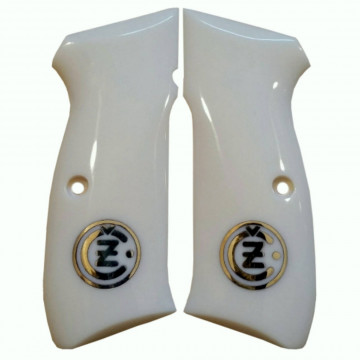 Cz 75B, 75BD, 85 KADET SHADOW1 Wooden (Turkish Walnut) Brass Logo Handgun Grip