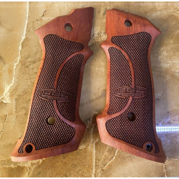 All 1911's Model Wooden (Rosewood) Lazer Logo Handgun Grip
