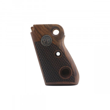Beretta Mod 71 - 72 - 75 Jaguar Wooden (Turkish Walnut) Silver Logo Handgun Grip
