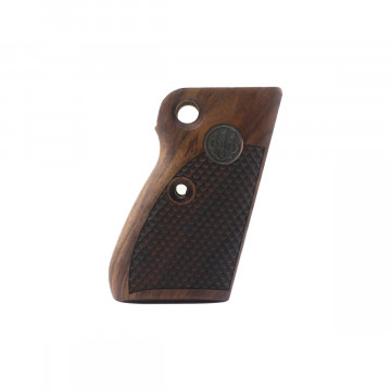 Beretta Mod 71 - 72 - 75 Jaguar Wooden (Turkish Walnut) Silver Logo Handgun Grip