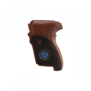Sig Sauer P224 Wooden (Rosewood) Silver & Mine Logo Handgun Grip