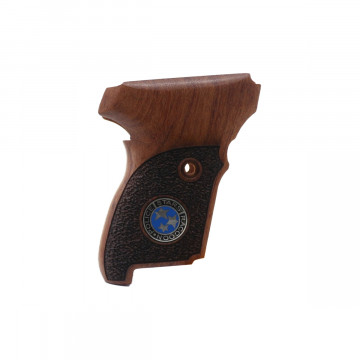 Sig Sauer P224 Wooden (Rosewood) Silver & Mine Logo Handgun Grip