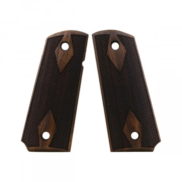 All 1911's Colt 1911 Compact Officer & Defender & Agent Wooden (Turkish Walnut) Handgun Grip