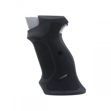 SIG P210-1 / P210-4 / P210-5 / P210-6 / DK M49 - With Lanyard Ring (Kordon Halkalı) Wooden (Turkish Walnut (Black Painted)) Handgun Grip