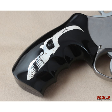 Smith Wesson N Frame Roundbutt TAC Grips Half skull