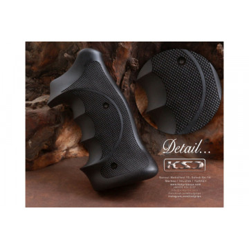 Smith Wesson K - L Frame Squarebutt Professional Walnut (Black Painted) Target TAC Grips