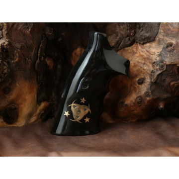 Smith Wesson .460 .500 X Frame Roundbutt TAC Grips Black PMMA / Acrylic