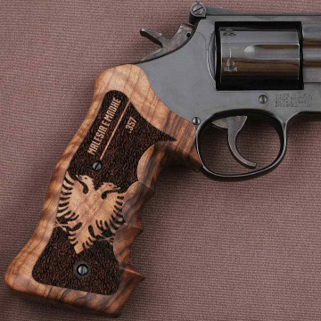 Smith Wesson .460 .500 X Frame Roundbutt Target Walnut TAC Grips